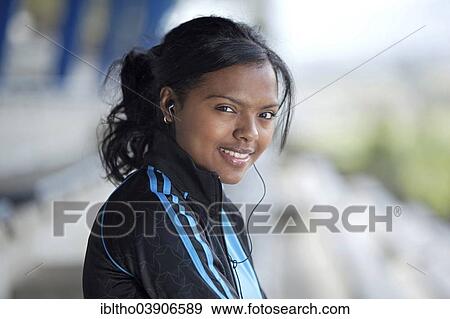 "Sporty young woman, portrait" View Large Photo Image Stock Photo - "Sporty young woman, portrait". Fotosearch