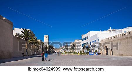 Stock Photo - "Sqala de la Kasbah, old town, UNESCO World Heritage Site, Essaouira". Fotosearch