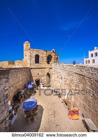 "Sqala de la Kasbah, sea wall of the historic centre, Unesco World Heritage Site, Essaouira, Marrakesh-Tensift-El Haouz region, Morocco, Africa" View Large Photo Image Stock Image - "Sqala de la Kasbah, sea wall of the historic centre, Unesco World Heritage Site, Essaouira, Marrakesh-Tensift-El Haouz region, Morocco, Africa". Fotosearch