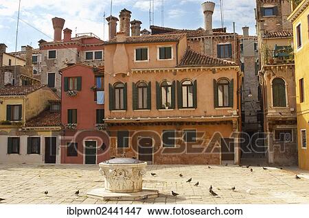 "Square off Calle Fonte with well and Venetian chimneys, Venice, Italy, Europe" View Large Photo Image Stock Photo - "Square off Calle Fonte with well and Venetian chimneys, Venice, Italy, Europe". Fotosearch