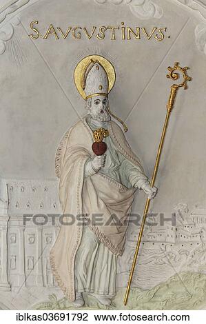 "St. Augustine, stucco relief, early baroque, Church of St Andreas, Dusseldorf, Rhineland, North Rhine-Westphalia, Germany, Europe" View Large Photo Image Stock Image - "St. Augustine, stucco relief, early baroque, Church of St Andreas, Dusseldorf, Rhineland, North Rhine-Westphalia, Germany, Europe". Fotosearch