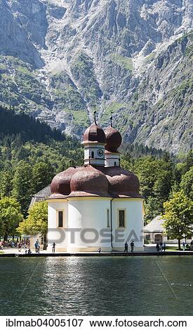 "St. Bartholoma on lake Konigssee, Berchtesgaden National Park, Berchtesgadener Land, Upper Bavaria, Bavaria, Germany, Europe" View Large Photo Image Stock Photo - "St. Bartholoma on lake Konigssee, Berchtesgaden National Park, Berchtesgadener Land, Upper Bavaria, Bavaria, Germany, Europe". Fotosearch