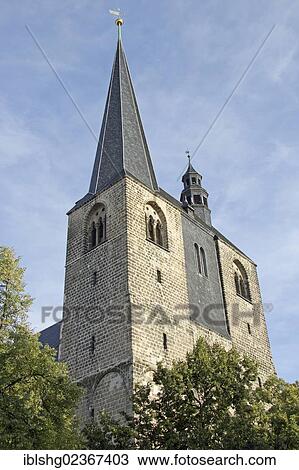 Stock Image - "St. Benedikti church, Quedlinburg, Saxony-Anhalt, Germany, Europe". Fotosearch