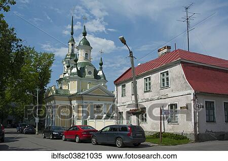 Stock Photography - "St. Catherine's Church, Parnu, Estonia, Baltic States, Europe". Fotosearch