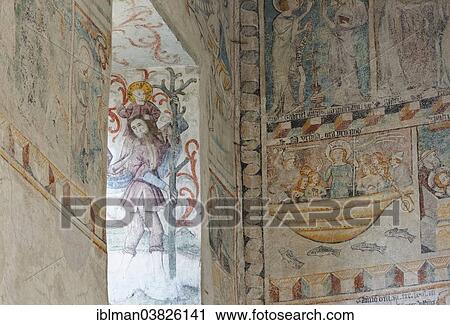 "St. Christopher and other frescoes from about 1360, St. Martin's Chapel in Upper Town, Bregenz, Vorarlberg, Austria, Europe" View Large Photo Image Stock Image - "St. Christopher and other frescoes from about 1360, St. Martin's Chapel in Upper Town, Bregenz, Vorarlberg, Austria, Europe". Fotosearch