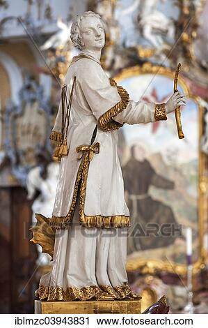 "St. Cyriacus, 300 beheaded, altar of grace by JM Feichtmayr, Basilica of the Fourteen Holy Helpers, 1743-1772, architect Balthasar Neumann, Bad Staffelstein, Upper Franconia, Bavaria, Germany, Europe" View Large Photo Image Stock Image - "St. Cyriacus, 300 beheaded, altar of grace by JM Feichtmayr, Basilica of the Fourteen Holy Helpers, 1743-1772, architect Balthasar Neumann, Bad Staffelstein, Upper Franconia, Bavaria, Germany, Europe". Fotosearch