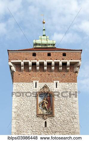 Stock Photo - "St. Florian's Gate, Krakow, Poland, Europe". Fotosearch