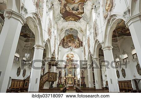"St. Fridolin's Minster, interior, Bad Sackingen, Baden-Wurttemberg, Germany, Europe" View Large Photo Image Stock Photo - "St. Fridolin's Minster, interior, Bad Sackingen, Baden-Wurttemberg, Germany, Europe". Fotosearch