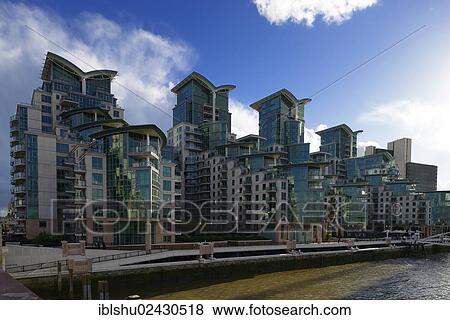 Stock Photo - "St George Wharf, Vauxhall, London, England, United Kingdom, Europe". Fotosearch