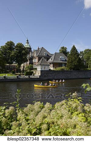 "St. Johannis monastery, kayakers on the Alster river, seen from Leinpfad walkway, Hamburg, Hamburg, Germany, Europe" View Large Photo Image Stock Photo - "St. Johannis monastery, kayakers on the Alster river, seen from Leinpfad walkway, Hamburg, Hamburg, Germany, Europe". Fotosearch