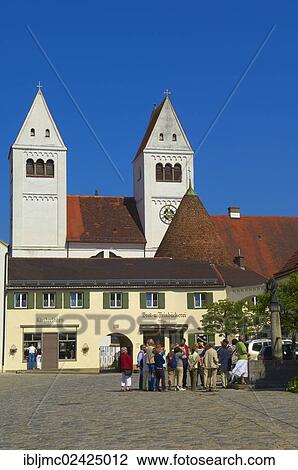 St. John the Baptist, abbey church in Steingaden market place, Steingaden, Upper Bavaria, Bavaria, Germany, Europe View Large Photo Image Stock Image - St. John the Baptist, abbey church in Steingaden market place, Steingaden, Upper Bavaria, Bavaria, Germany, Europe. Fotosearch