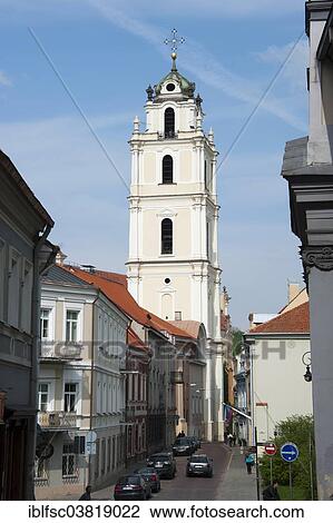 Stock Image - "St. John's Church, Vilnius, Lithuania, Baltic States, Europe". Fotosearch