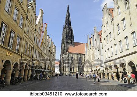 "St. Lamberti Church, St Lambert's Church, Prinzipalmarkt street, gabled houses, Munster, Munsterland, Nordrhein-Westfalen, Germany, Europe" View Large Photo Image Stock Image - "St. Lamberti Church, St Lambert's Church, Prinzipalmarkt street, gabled houses, Munster, Munsterland, Nordrhein-Westfalen, Germany, Europe". Fotosearch