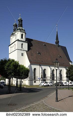 Stock Photo - "St. Lawrence Church, Pegau, Saxony, Germany, Europe, PublicGround, Europe". Fotosearch