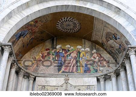 "St Mark's Basilica, entrance hall, detail, mural, mosaic, Venice, Veneto, Italy, Europe" View Large Photo Image Stock Photo - "St Mark's Basilica, entrance hall, detail, mural, mosaic, Venice, Veneto, Italy, Europe". Fotosearch