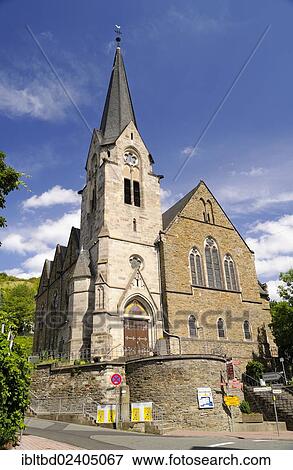 "St. Mark's Church, Braubach, Rhein-Lahn-Kreis district, Rhineland-Palatinate, Germany, Europe" View Large Photo Image Stock Photo - "St. Mark's Church, Braubach, Rhein-Lahn-Kreis district, Rhineland-Palatinate, Germany, Europe". Fotosearch