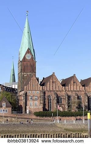 "St. Martini Church, former Seamen's Church, on the bank of the Weser River, Bremen, Germany, Europe" View Large Photo Image Picture - "St. Martini Church, former Seamen's Church, on the bank of the Weser River, Bremen, Germany, Europe". Fotosearch