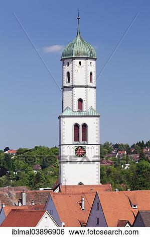Stock Photograph - "St Martin's Church, Biberach an der Riss, Upper Swabia, Baden-Wurttemberg, Germany, Europe". Fotosearch