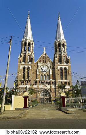 "St. Mary's Cathedral, Yangon, Yangon Region, Myanmar, Burma, Asia" View Large Photo Image Stock Image - "St. Mary's Cathedral, Yangon, Yangon Region, Myanmar, Burma, Asia". Fotosearch