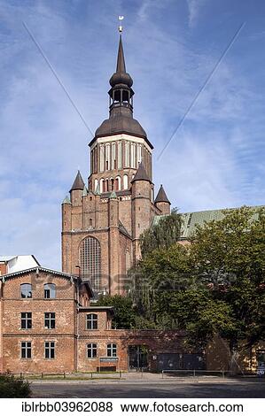 "St. Mary's Church from 1298, old town, Stralsund, Mecklenburg-Western Pomerania, Germany, Europe" View Large Photo Image Stock Photo - "St. Mary's Church from 1298, old town, Stralsund, Mecklenburg-Western Pomerania, Germany, Europe". Fotosearch