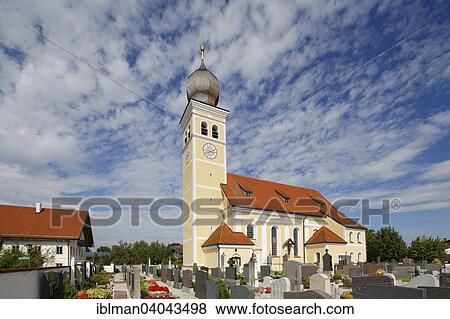"St. Michael parish church, by Wolfgang Dientzenhofer, Gotting, Bruckmuhl, Upper Bavaria, Bavaria, Germany, Europe" View Large Photo Image Stock Photo - "St. Michael parish church, by Wolfgang Dientzenhofer, Gotting, Bruckmuhl, Upper Bavaria, Bavaria, Germany, Europe". Fotosearch
