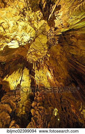 Picture - "St Michael's Cave, Gibraltar, British overseas territory, Europe". Fotosearch