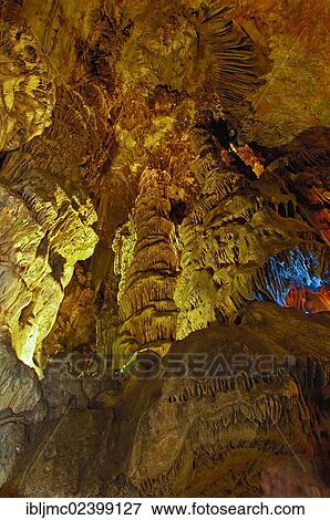 Stock Photo - "St Michael's Cave, Gibraltar, British overseas territory, Europe". Fotosearch