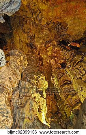 Stock Photograph - "St Michael's Cave, Gibraltar, British overseas territory, Europe". Fotosearch