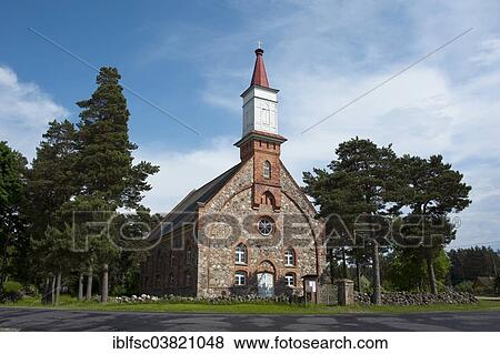 Stock Photo - "St. Michael's Church, Haademeeste, Estonia, Baltic States, Europe". Fotosearch