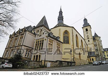 St. Michael's Church, Luxembourg, Europe, PublicGround, Europe View Large Photo Image Stock Photo - St. Michael's Church, Luxembourg, Europe, PublicGround, Europe. Fotosearch