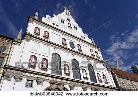 Stock Image - "St. Michael's Church, Munich, Bavaria, Upper Bavaria, Germany, Europe". Fotosearch
