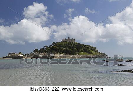 "St Michael's Mount at high tide, St Michael's Mount, Marazion, Cornwall, England, United Kingdom, Europe" View Large Photo Image Stock Image - "St Michael's Mount at high tide, St Michael's Mount, Marazion, Cornwall, England, United Kingdom, Europe". Fotosearch