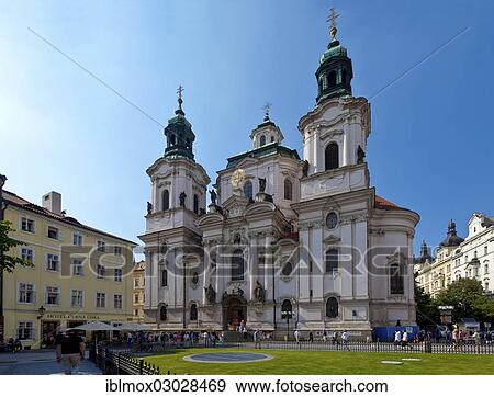 Stock Photo - "St. Nicholas Church, Mala Strana, Prague, Czech Republic, Europe". Fotosearch