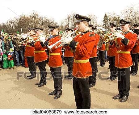 "St. Patrick's Day parade, Moscow, Russia, Europe" View Large Photo Image Stock Photo - "St. Patrick's Day parade, Moscow, Russia, Europe". Fotosearch