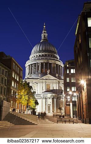 "St Paul's Cathedral at dusk, London, England, United Kingdom, Europe" View Large Photo Image Stock Photo - "St Paul's Cathedral at dusk, London, England, United Kingdom, Europe". Fotosearch