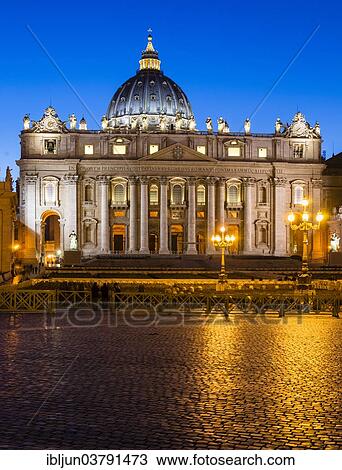 "St. Peter's Basilica, Basilica di San Pietro, St. Peter's Square, Vatican City, Vatican, Rome, Italy, Europe" View Large Photo Image Stock Image - "St. Peter's Basilica, Basilica di San Pietro, St. Peter's Square, Vatican City, Vatican, Rome, Italy, Europe". Fotosearch
