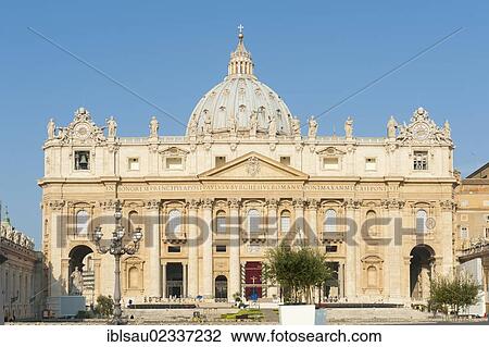 "St Peter's Basilica, Basilica di San Pietro in Vaticano, Roman Catholic church, main facade, Vatican, Vatican City, Rome, Lazio, Italy, Southern Europe, Europe" View Large Photo Image Stock Image - "St Peter's Basilica, Basilica di San Pietro in Vaticano, Roman Catholic church, main facade, Vatican, Vatican City, Rome, Lazio, Italy, Southern Europe, Europe". Fotosearch