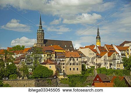 "St. Peter's Cathedral and Town Hall Tower, seen from Friedensbruecke or Peace Bridge, Bautzen, Saxony, Germany, Europe" View Large Photo Image Stock Photography - "St. Peter's Cathedral and Town Hall Tower, seen from Friedensbruecke or Peace Bridge, Bautzen, Saxony, Germany, Europe". Fotosearch