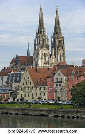 "St. Peter's Cathedral, Danube River, Regensburg, Upper Palatinate, Bavaria, Germany, Europe" View Large Photo Image Stock Image - "St. Peter's Cathedral, Danube River, Regensburg, Upper Palatinate, Bavaria, Germany, Europe". Fotosearch