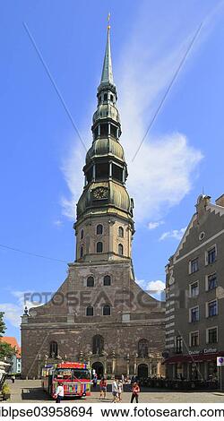 "St. Peter's Church or Sveta Petera baznica, Riga, Latvia, Europe" View Large Photo Image Picture - "St. Peter's Church or Sveta Petera baznica, Riga, Latvia, Europe". Fotosearch