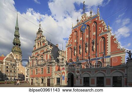 "St. Peter's Church or Sveta Petera baznica, and House of Blackheads or Melngalvju nams, Riga, Latvia, Europe" View Large Photo Image Stock Image - "St. Peter's Church or Sveta Petera baznica, and House of Blackheads or Melngalvju nams, Riga, Latvia, Europe". Fotosearch