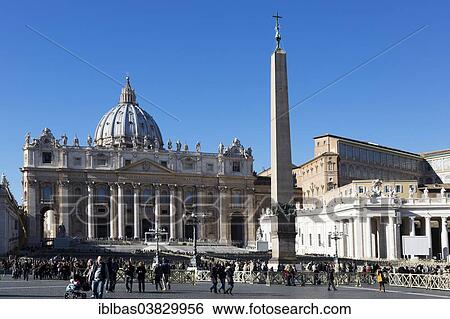 "St Peter's Square with St Peter's Basilica, Vatican City, Rome, Lazio, Italy, Europe" View Large Photo Image Stock Photograph - "St Peter's Square with St Peter's Basilica, Vatican City, Rome, Lazio, Italy, Europe". Fotosearch