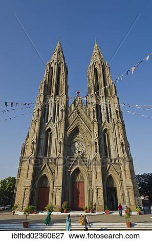"St. Philomenas Cathedral decorated for Christmas Eve in Mysore, India, Asia" View Large Photo Image Stock Photo - "St. Philomenas Cathedral decorated for Christmas Eve in Mysore, India, Asia". Fotosearch