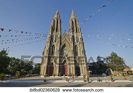 "St. Philomenas Cathedral decorated for Christmas Eve in Mysore, India, Asia" View Large Photo Image Stock Photo - "St. Philomenas Cathedral decorated for Christmas Eve in Mysore, India, Asia". Fotosearch