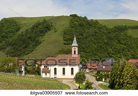 "St. Romanus Church, Alt-Vogtsburg, Badberg Nature Reserve at the rear, Vogtsburg im Kaiserstuhl, Baden-Wurttemberg, Germany, Europe" View Large Photo Image Stock Photo - "St. Romanus Church, Alt-Vogtsburg, Badberg Nature Reserve at the rear, Vogtsburg im Kaiserstuhl, Baden-Wurttemberg, Germany, Europe". Fotosearch