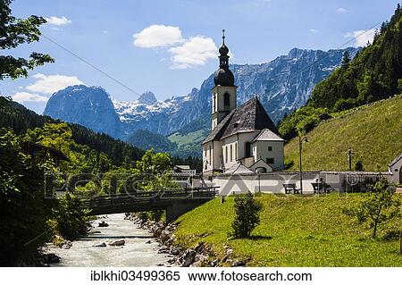 "St. Sebastian Parish Church, Ramsau, Ramsau bei Berchtesgaden, Berchtesgadener Land District, Upper Bavaria, Bavaria, Germany, Europe" View Large Photo Image Stock Photography - "St. Sebastian Parish Church, Ramsau, Ramsau bei Berchtesgaden, Berchtesgadener Land District, Upper Bavaria, Bavaria, Germany, Europe". Fotosearch