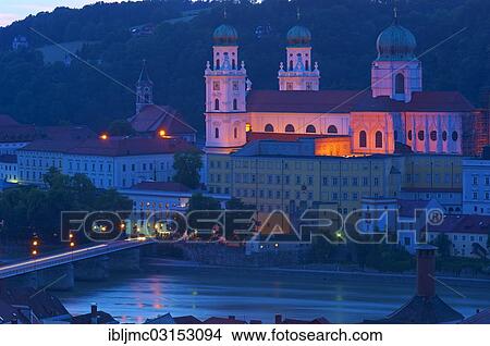 "St. Stephen's Cathedral, River Inn, Passau, Lower Bavaria, Bavaria, Germany, Europe" View Large Photo Image Picture - "St. Stephen's Cathedral, River Inn, Passau, Lower Bavaria, Bavaria, Germany, Europe". Fotosearch