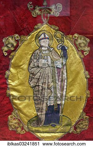"St. Suitbertus, figure embroidered on a liturgical garment, Basilica of St. Suitbertus, Kaiserswerth, Dusseldorf, Rhineland, North Rhine-Westphalia, Germany, Europe" View Large Photo Image Stock Image - "St. Suitbertus, figure embroidered on a liturgical garment, Basilica of St. Suitbertus, Kaiserswerth, Dusseldorf, Rhineland, North Rhine-Westphalia, Germany, Europe". Fotosearch