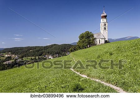 "St Valentin chapel in the Siusi area above Siusi allo Sciliar, Alpe di Siusi, South Tyrol, Italy, Europe" View Large Photo Image Stock Photograph - "St Valentin chapel in the Siusi area above Siusi allo Sciliar, Alpe di Siusi, South Tyrol, Italy, Europe". Fotosearch
