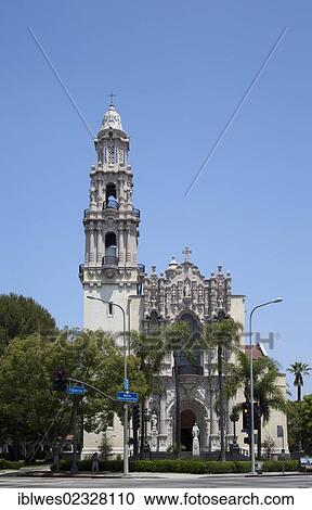 Stock Image - "St. Vincent de Paul Roman Catholic Church, Los Angeles, California, USA". Fotosearch